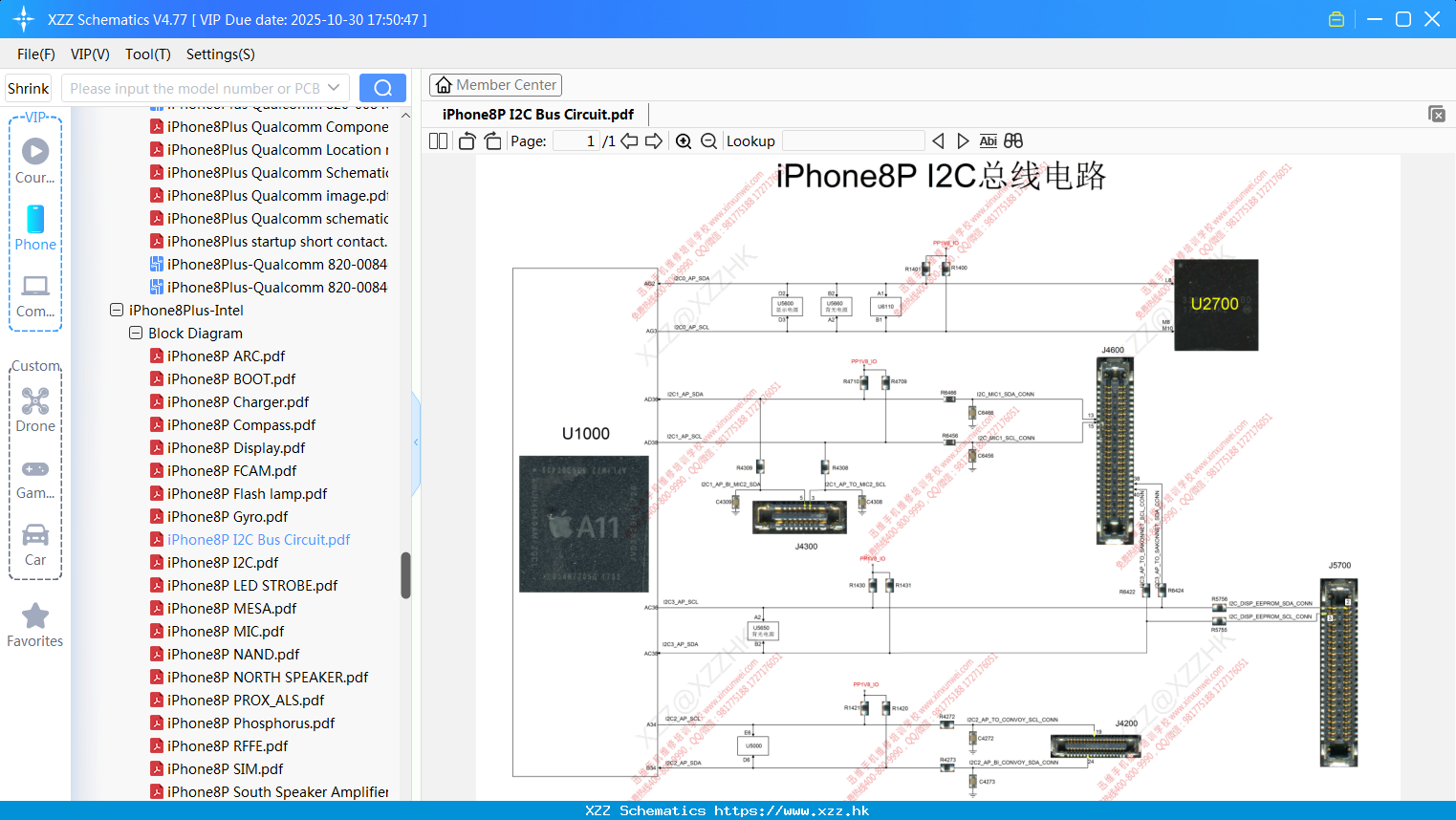 IPhone8P I2C Bus Circuit